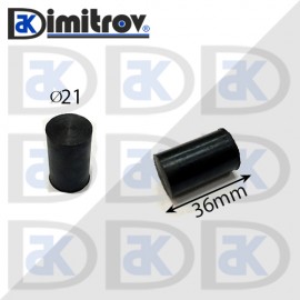 Гумен тампон Ø 21 x 36 mm